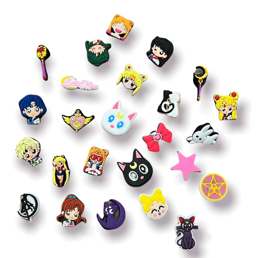 Sailor Moon 25 pcs Crocs Charms BNEW